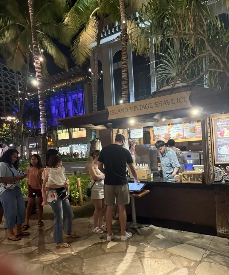 ロイヤル・ハワイアン・センターのIsland Vintage Shave Ice